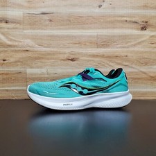 Saucony Ride 15 Cool Mint Acid Green White Shoes Women's Size 11