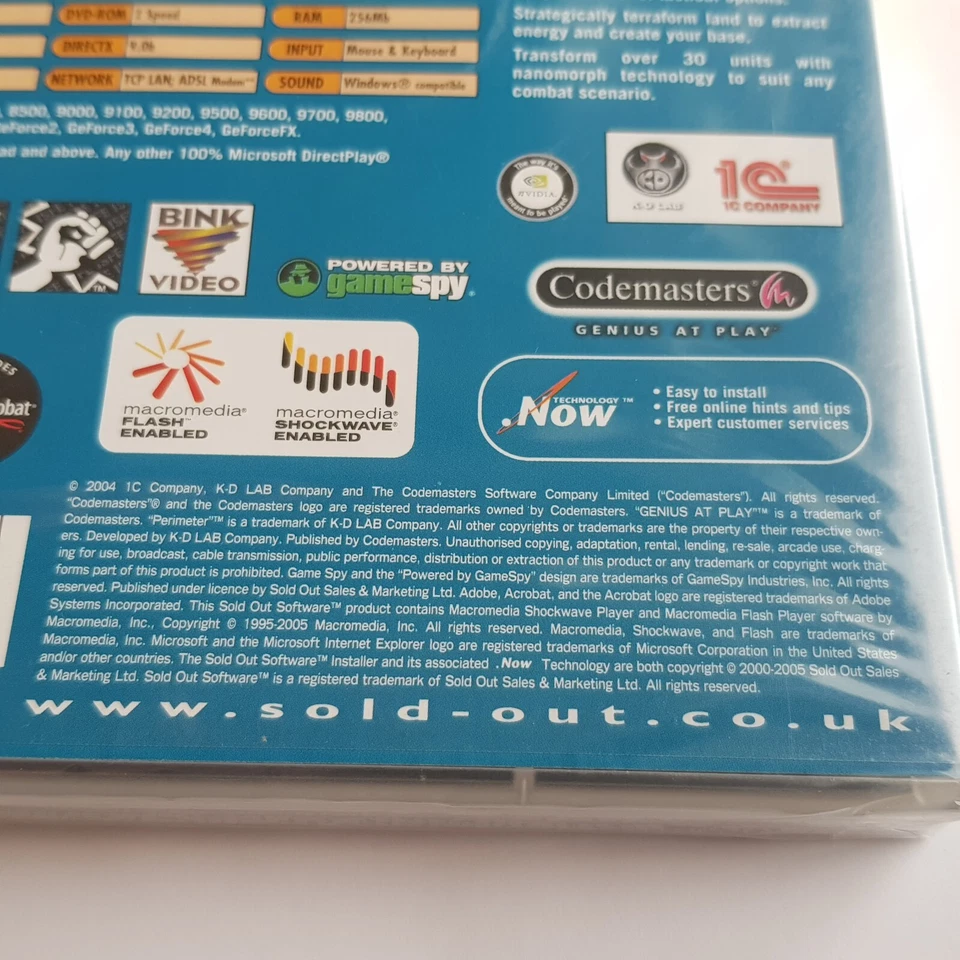 Perimeter PC Video Game Windows 2004 Robots Codemasters Sold Out Sealed - Image 3 of 4