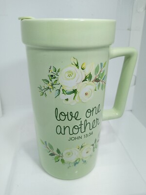 LOVE ONE ANOTHER COFFEE MUG. LOVE ONE ANOTHER MUG. JOHN 13:34 SCRIPTURE MUG.B339