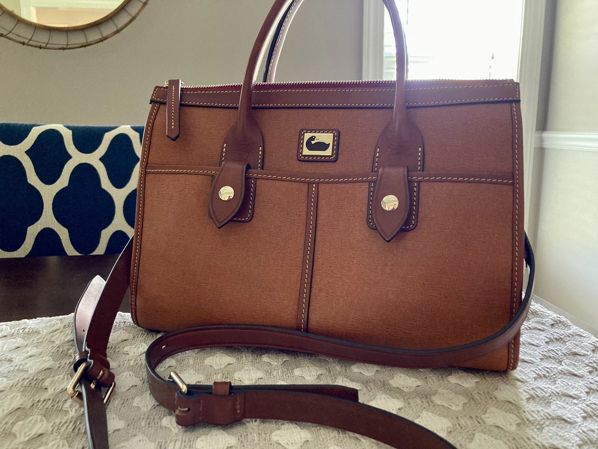 Camden saffiano small satchel sales