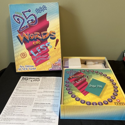 25 Words Or Less Board Game Second Edition 2000 Complete 71404310064 eBay