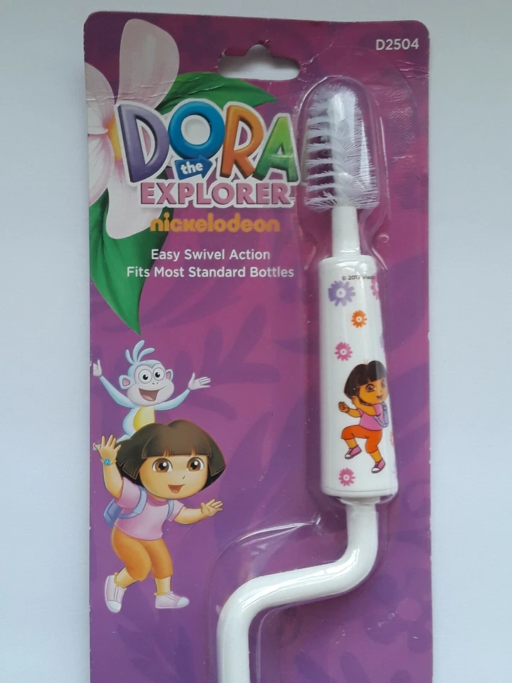 Cepillo para biberón y pezón fácil de girar DORA THE EXPLORER Nickelodeon NUEVO Foto 2 de 4