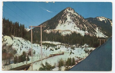 Great Northern Railroad Tunnel Cascade Mountains Washington Postcard