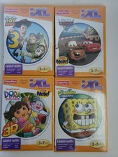 Fisher Price iXL Learning Software Games Lot 4 Toy Story Cars Dora SpongeBob New