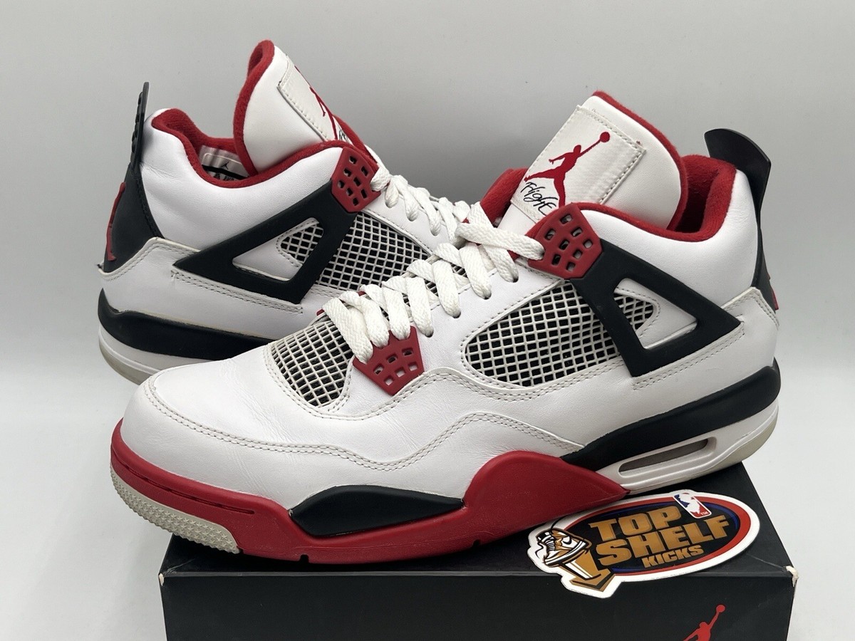 スニーカー Nike Air Jordan 4 Retro Fire Red (2012) Buy Air Jordan 4 Retro 'Fire Red' 2012 - 308497 110 | GOAT