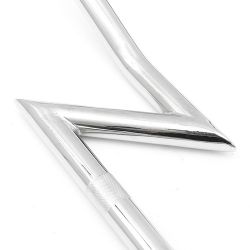 Manillar de arrastre cromado 22 mm 7/8"" barra Z para Harley Honda Kawasaki Chopper Touring - Imagen 4 de 6