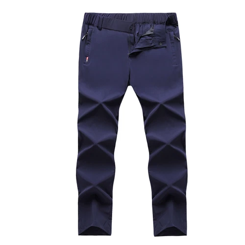 Herren Sommer Hose Eis Seide Stretch Atmungsaktiv Gerades Bein Hose Schnelltrocknend - Bild 13 von 19