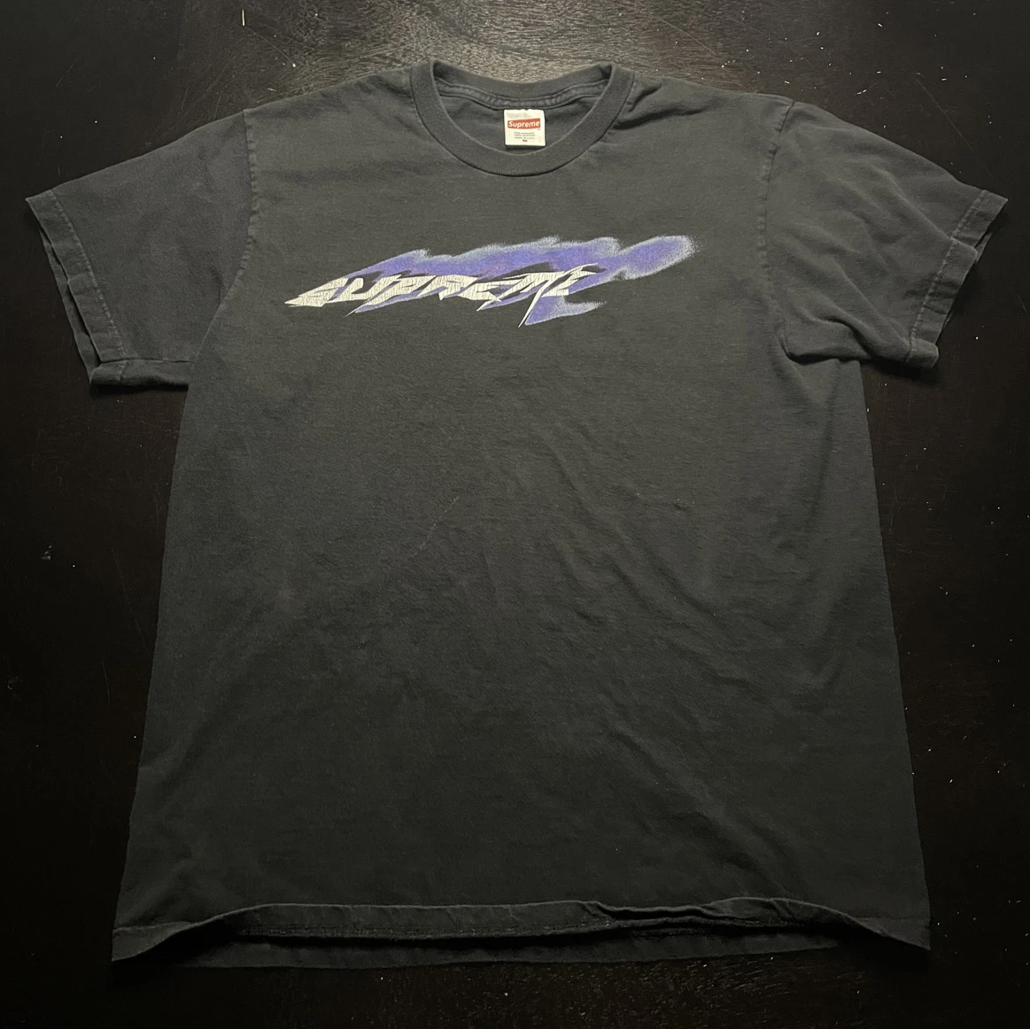 T shirt imprimé graphique streetwear pour homme Supreme fabriqué aux États Unis, taille : moyenne