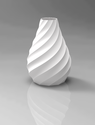 Custom 3D Printed Spiral Vase - Modern Design - Vase for Faux or Dried Flowers - 第 7/18 張圖片