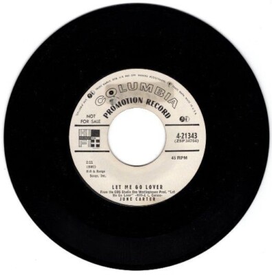 June Carter - Let Me Go Lover / Tennessee Mambo 7''45 Promotional 45