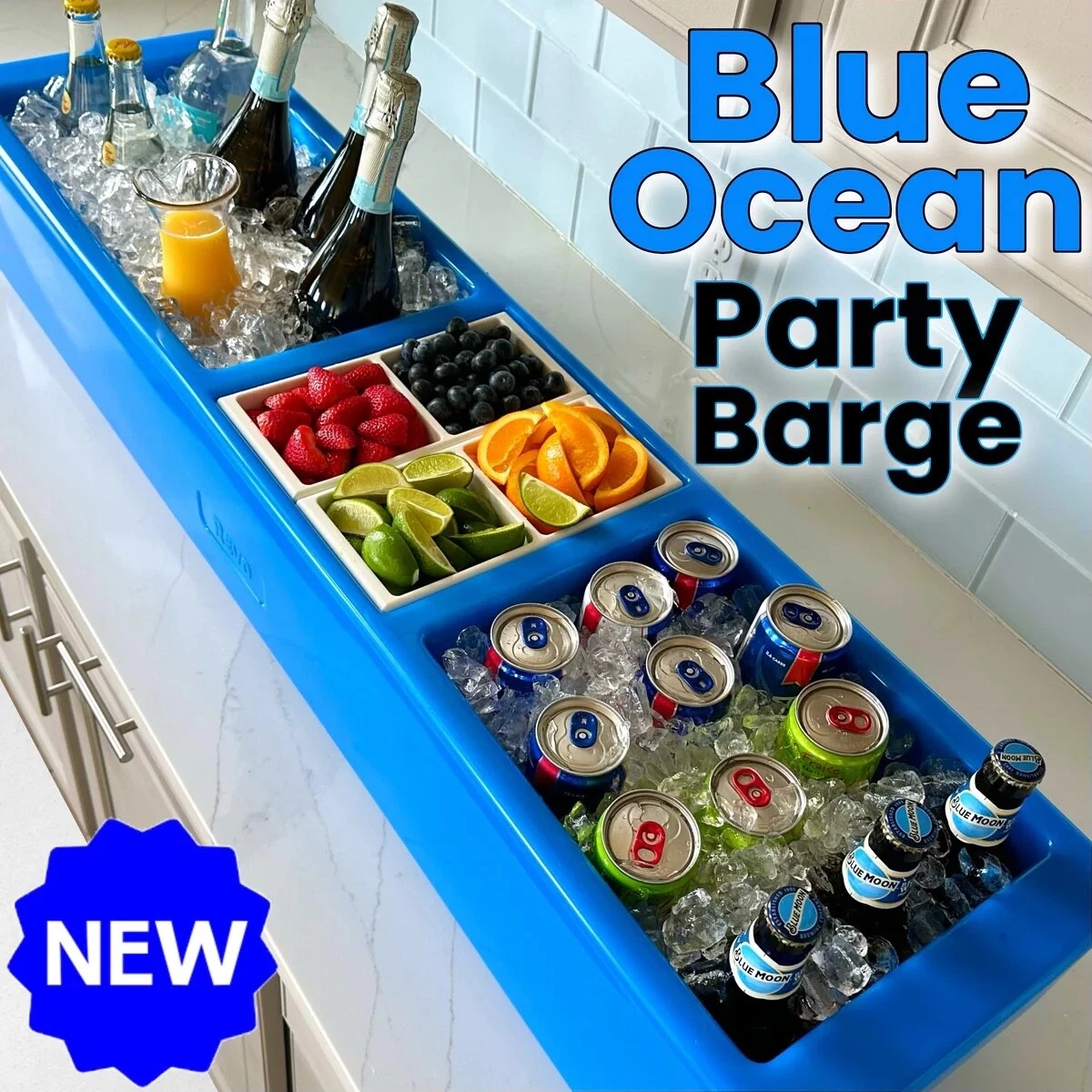 Floating Bar Barge PARTY Drinks BARGE COOLER INDOOR OUTDOOR BUFFET SNACKS BAR