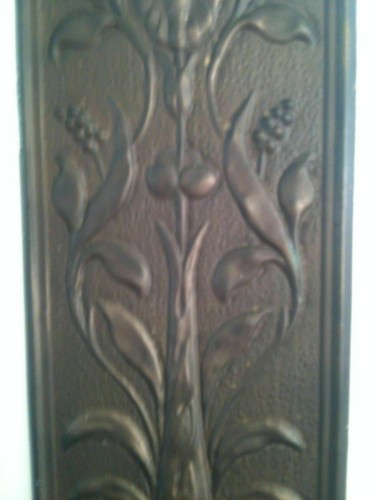 Reclaimed Solid Brass Door Finger Plates Antique Brass re finish Short Oblong - Picture 5 of 8