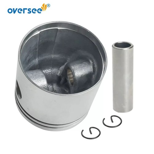 6E3-11631 Piston Set Std For 5HP 2T Yamaha Powertec Outboard Motor Seapro 54MM - Picture 2 of 5