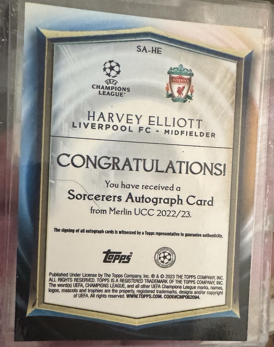 22-23 Topps Merlin ELLIOTT エリオット 直筆サイン 22-23 Topps Merlin ELLIOTT エリオット 直筆サイン