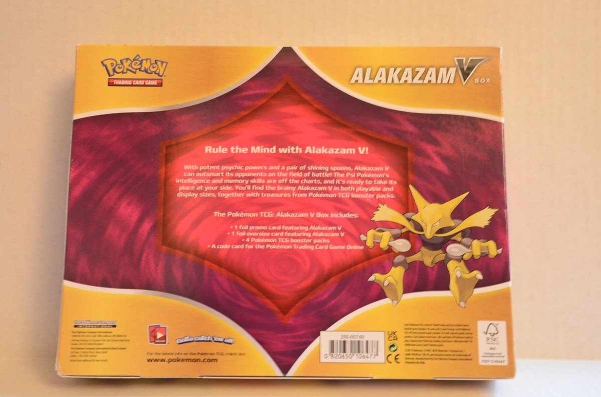 Pokemon Alakazam V Box NEW SEALED Pokemon Alakazam V Box NEW SEALED