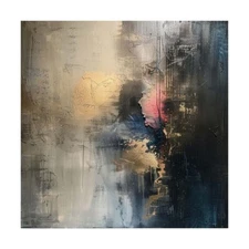 Hand Painted Abstract Painting Texture Acrylic Modern Art black Oil Painting