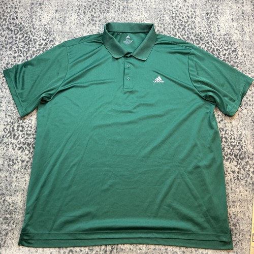 Lot Of 3 Adidas Polo primegreen 2XLT Recycled Polyester Premium Red Black Green - Picture 23 of 24