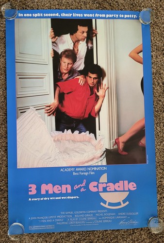 3 Men and a Cradle Movie Poster 1985 - Rolled