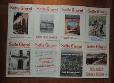 Storia di Tortona set 8 inserti Settegiorni dal 1996 INTROVABILE vera rarità  