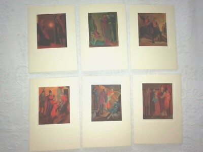 N 6 POSTCARDS FLORIANO BODINI GALLERY OF SACRED ART OF CONTEMPORANEI-MILAN 