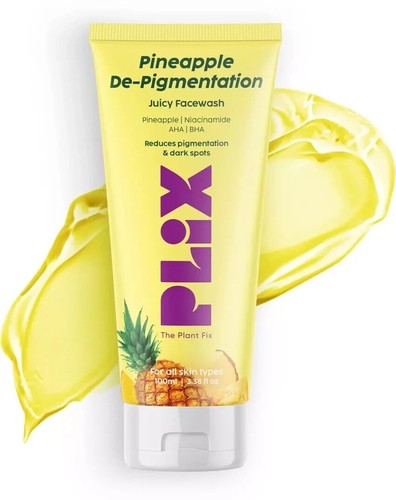 Plix Pineapple Foaming Juicy Facewash For Depigmentation Skin Brightening 100ml