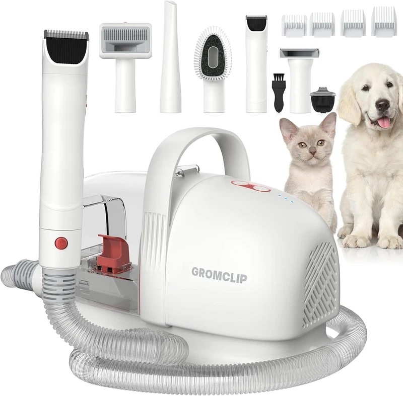 Pet Grooming Vacuum Kit Powerful Suction Quiet