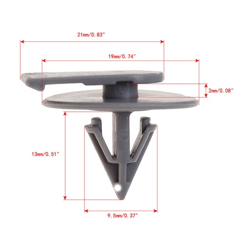 20pcs Auto Wheel Arch Trim Clips Fasteners Grey Retainers For Mini Cooper - Picture 3 of 12