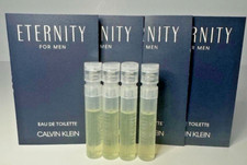 4x Calvin Klein Eternity for Men Eau De Toilette EDT Sample Sprays .04oz, 1.2ml