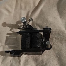 coil tattoo machine black adjustable 2 coils metal