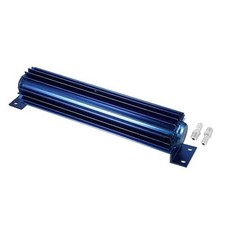 1 Set Transmission Oil Cooler Finned Aluminum Alloy 12" Blue