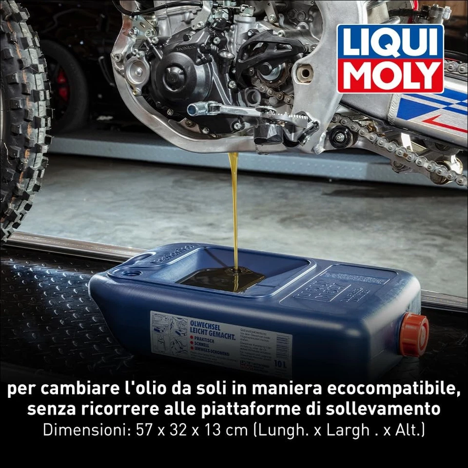 Liqui Moly 7055 Taniche Per Il Cambio Dell’Olio Blu 10 L - Immagine 4 di 4