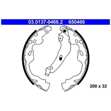 Bremsbacken-Satz hinten für Suzuki Splash EX Swift 3 MZ | 231108