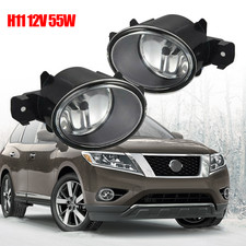 Leftright Side Front Bumper Fog Lights Lamps For 2013-2016 Nissan Pathfinder