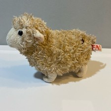 FAO Schwarz Small Stuffed Sheep Poseable Wire 7.5" X 5" Realistic Toys R Us