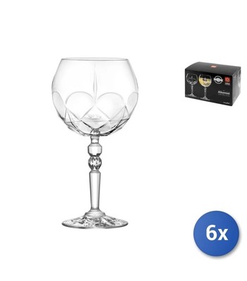RCR Alkemist Gin Tonic Crystal Glasses Set of 6 Italy 19.4oz Eco Crystal