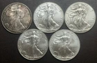 Lot of #5 Silver Eagles