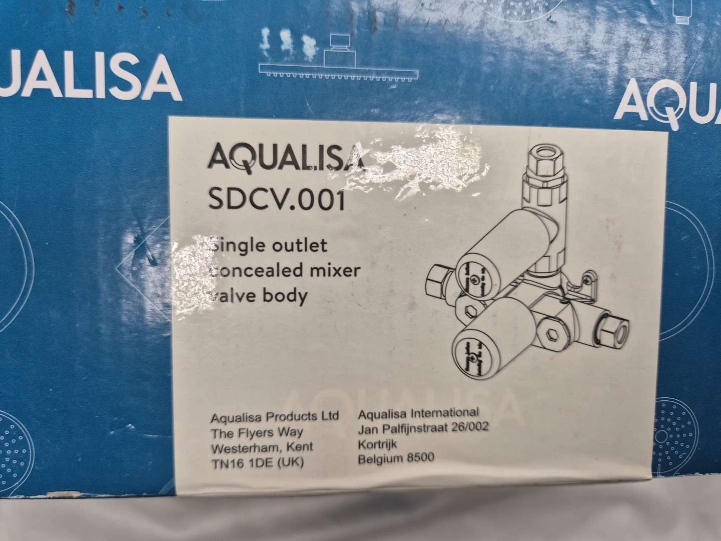Aqualisa SDCV.001 Single Oulet Mixer Valve Body - Incl VAT