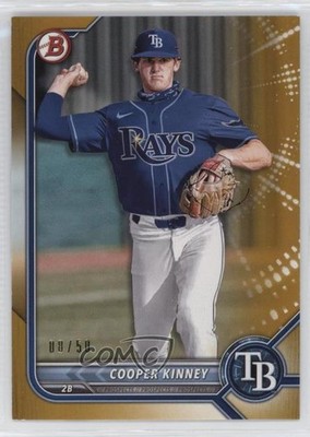 2022 Bowman Prospects Gold Border 8/50 Cooper Kinney #BP-54 13jg