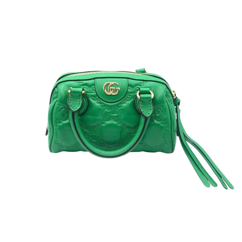 Sac à main GUCCI 2WAY 702251 vert GG Marmont cuir femme #Ok1194