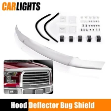 Hood Deflector Bug Shield Chrome USA Fit For 2017-2020 Ford F250 F350 Super Duty