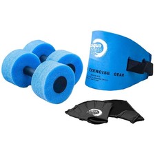 Aqua 6-Piece Pool Fitness Set for Low-Impact Exercise