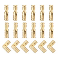 10Pcs Invisible Brass Barrel Hinge, 15x4mm Concealed Hinges for Box Cabinet