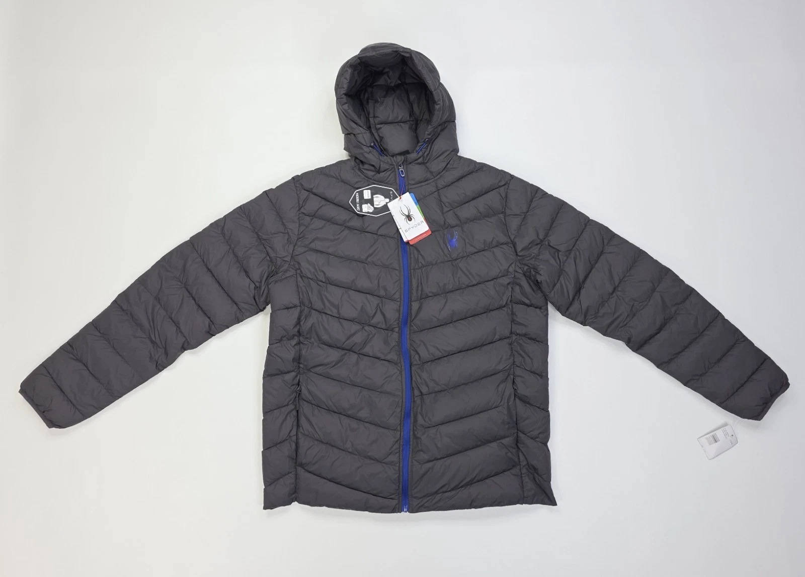Spyder Puffer Packable Jacket Hooded Mens Large Polar HydroWEB ProWEB ThermoWEB
Opens in a new windo