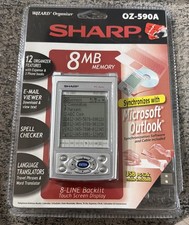 SHARP OZ-590A 8mb MEMORY 8 LINE BACKLIT TOUCH SCREEN WIZARD ORGANIZER