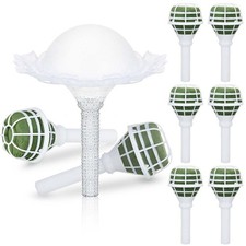 7 PCS Flower Bouquet Holder Foam Floral Handle DIY Wedding Supplies Decor