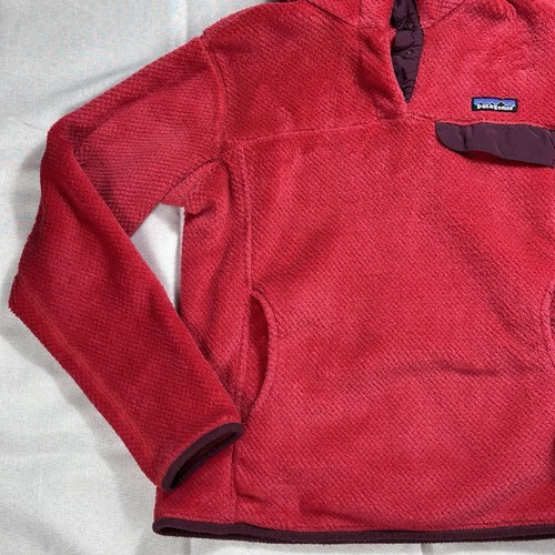 Patagonia RE-TOOL SNAP-T Wmns Med Red Fleece Pullover Jacket Polartec ThermalPro - Picture 4 of 15