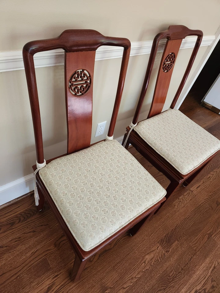 Rosewood Chinese Design Dining Room Set - Image 2 of 3