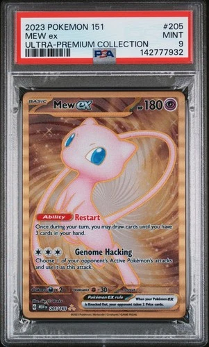 PSA 9 MEW EX 205/165 METAL 151 ULTRA PREMIUM COLLECTION POKEMON 😍