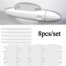 8PC Car Door Handle Bowl Anti Scratch Sticker Protector Cover Accessories Trims