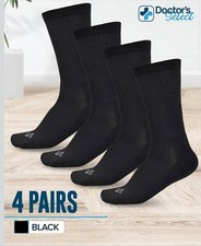 Diabetic Socks - 4 Pairs Neuropathy Socks for Men Talla M